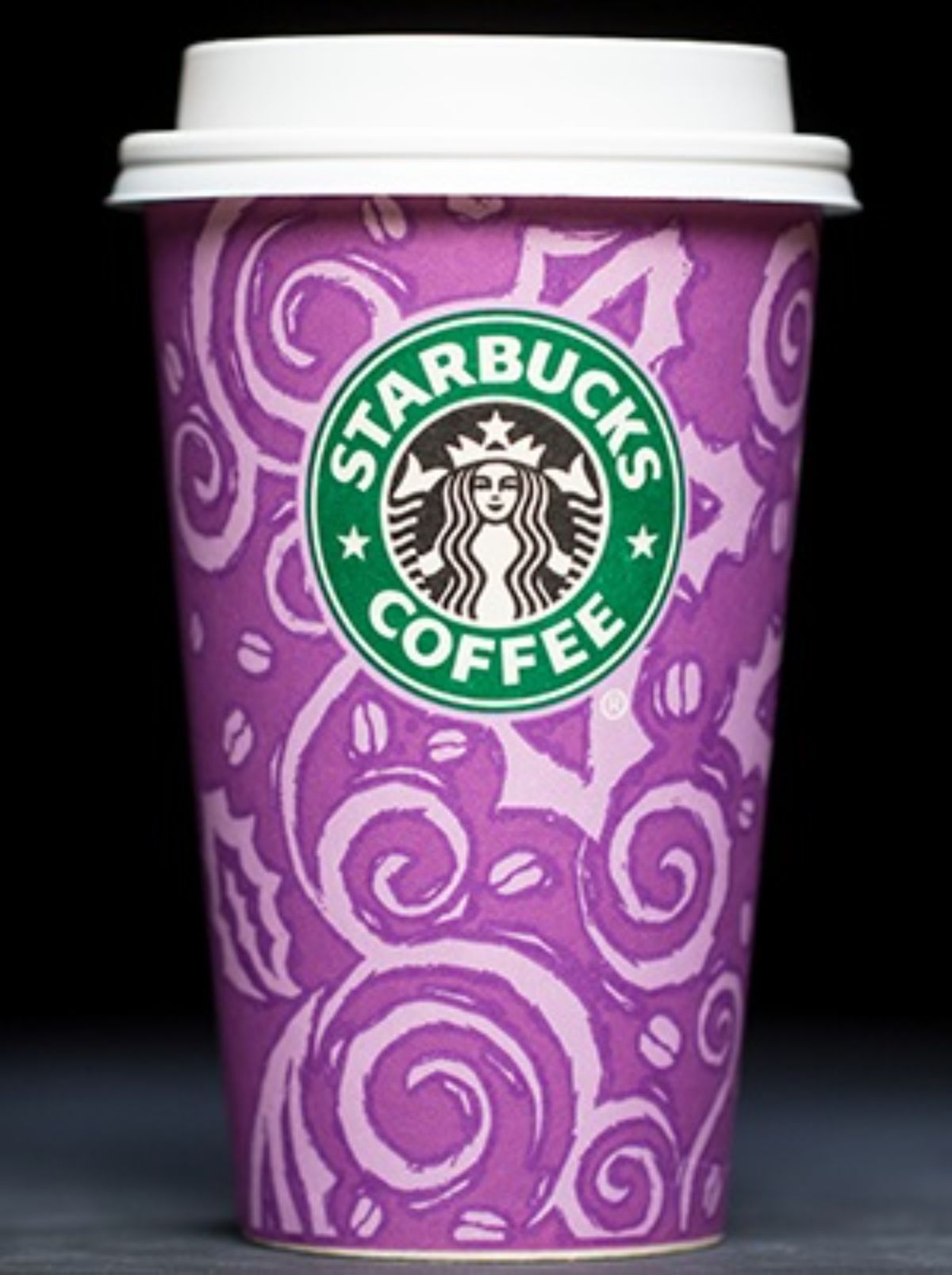 1997 starbucks holiday cup in purple